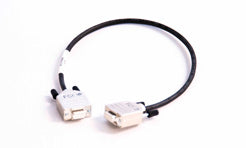 Null modem cable 0.5 m black DSUB9/DSUB9