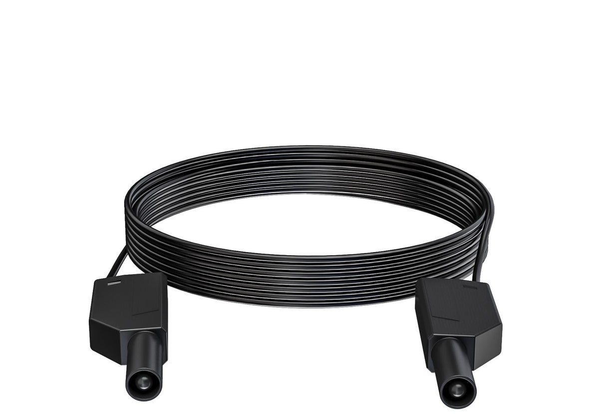 Testlead 6m blk 1p 2.5mm2 Si/Si 4mm plugs