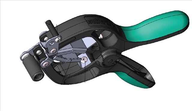 Kelvin clamp tooth-shaped contact, black FZ60