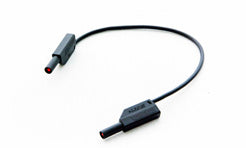 Measurement cable, blk, 25 cm / 10 in 1p 2.5mm2 Si/Si plugs