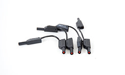 Test lead 5.5 cm BLK 1p 2.5 mm² Si/Si 4 mm plugs (Jumper)