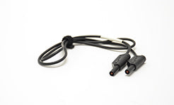 TestLead 1m BLK 1p 2.5mm2 Si/Si 4mm plugs