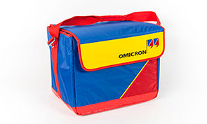 Soft bag, red/blue/yellow, 41 x 23 x 27 cm VOTANO 100