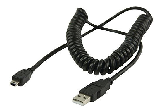 USB 2.0 A-Bmini 2m spiral cable