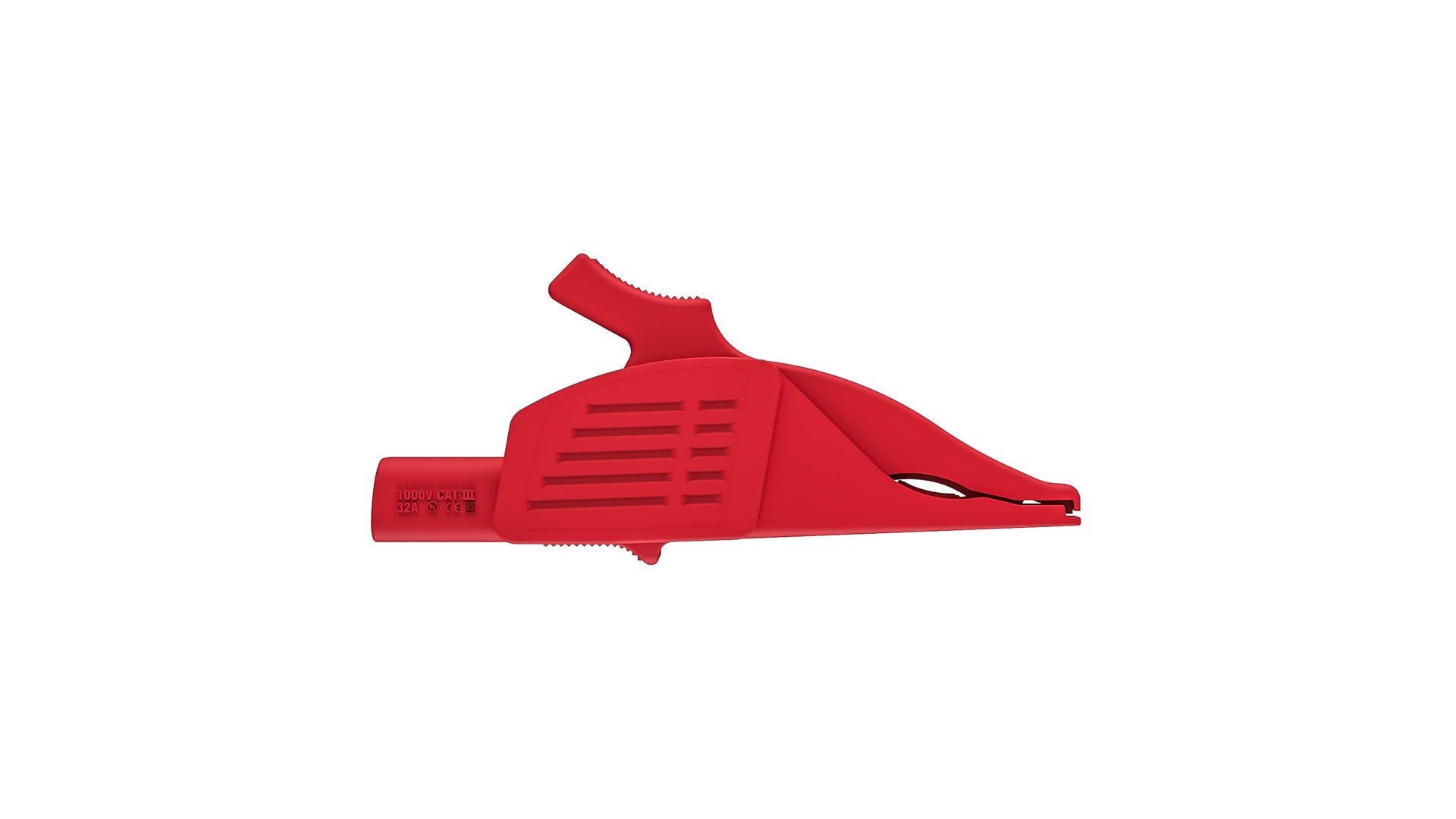 Clamp 32A RED 4mm 66.9575-22