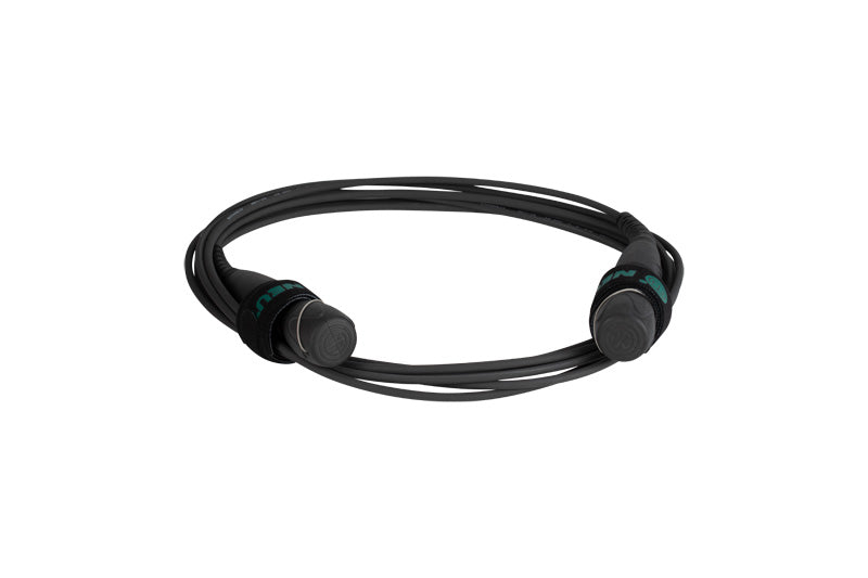 Rugged LC duplex fiber optical cable 50m /165ft (drum) blk