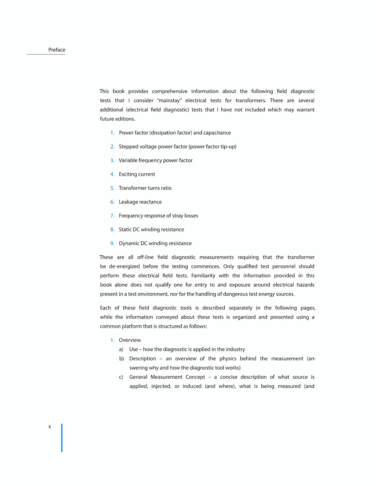 Electrical Field Tests for the Life Management of Transformers Book
