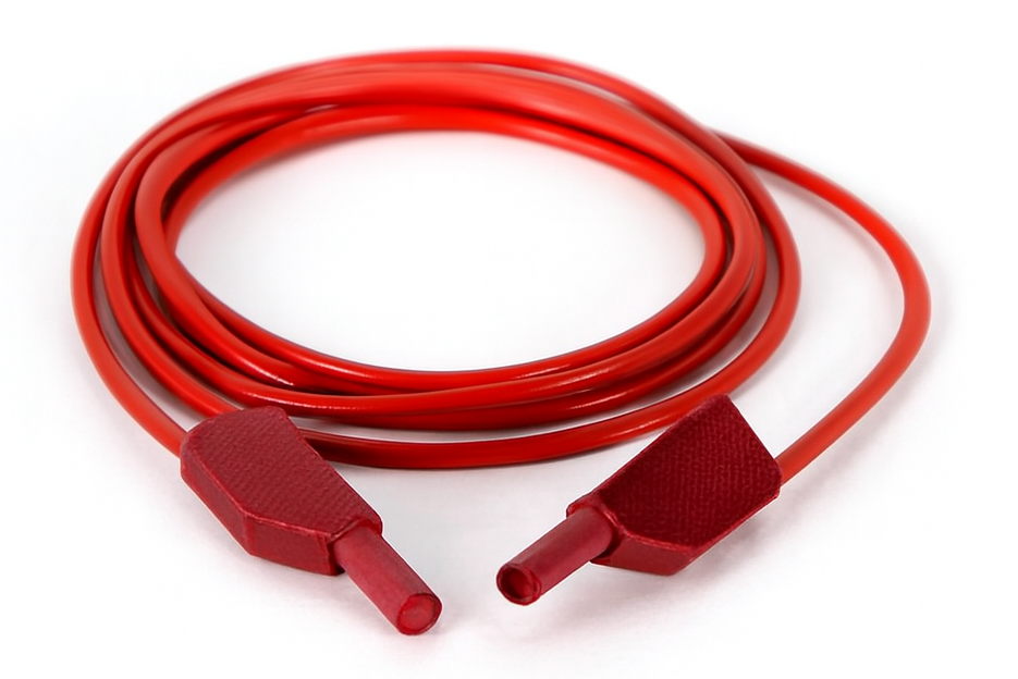 Standard measurement cable, red, 2 m, 2.5 mm²