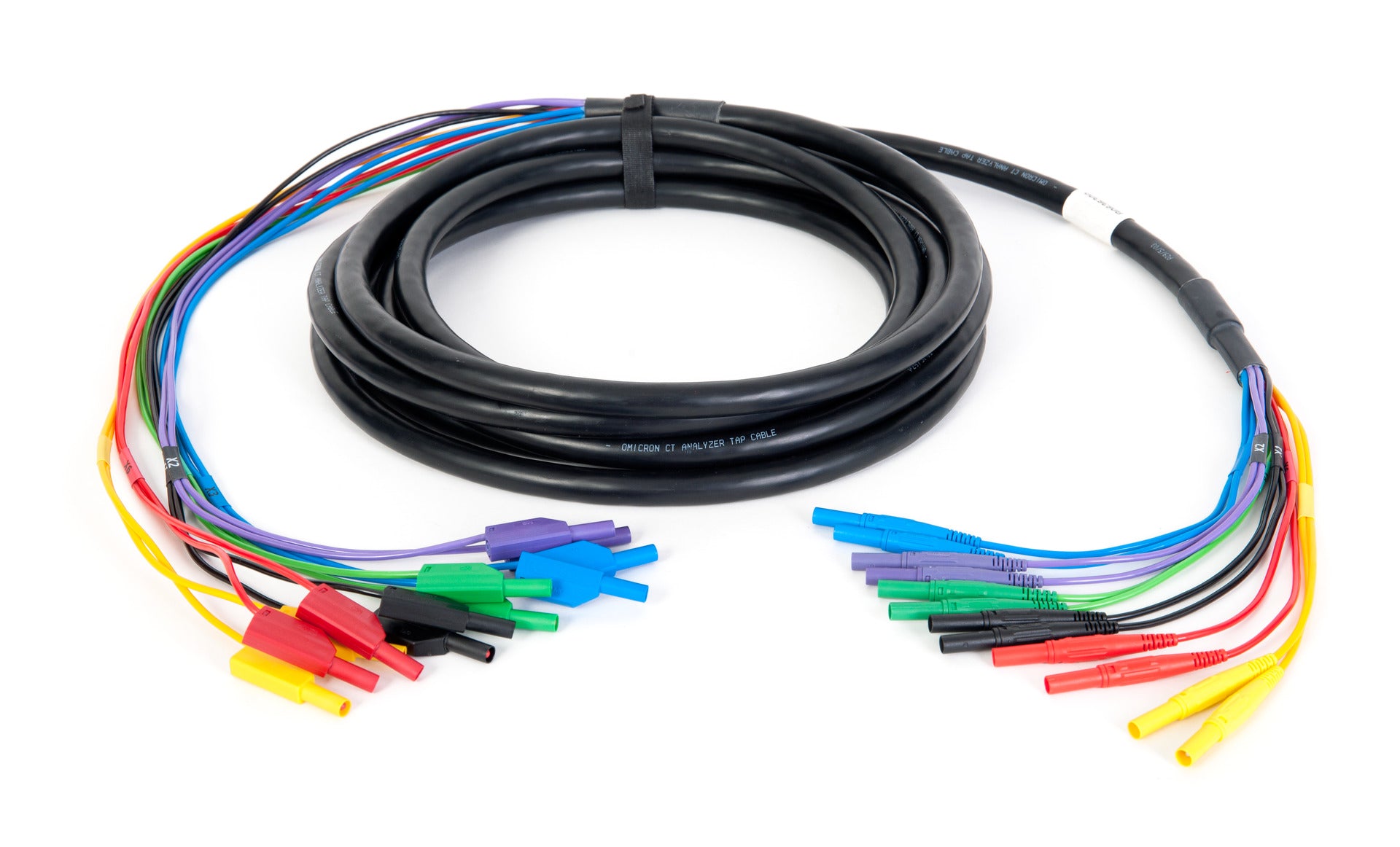 12 pol measurement cable with color coded banana p