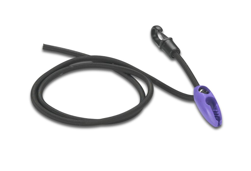 Elastic rope with cable clamp and hook