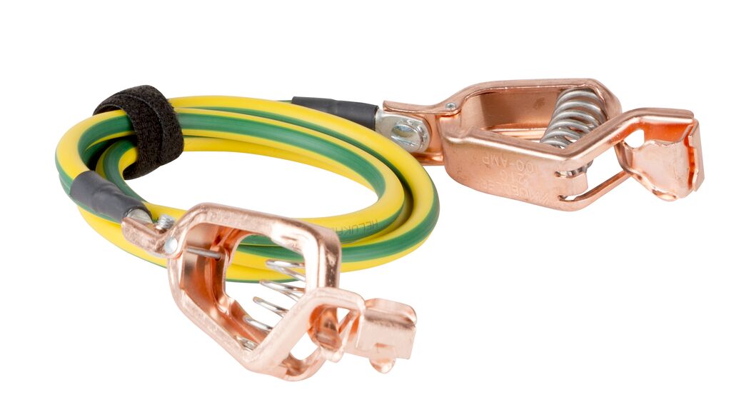 Grounding leads 1m YE/GN