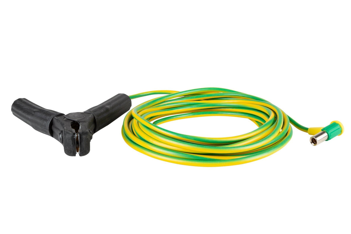 Grounding cable 6m with plug YE/GN 1x6mm²