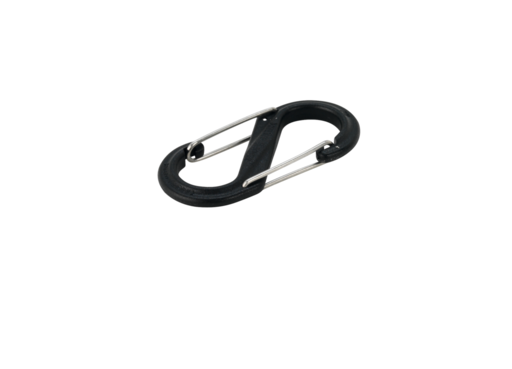 Strain relief carabiner set Gr.2 SBP2-03-01 blk Plastic